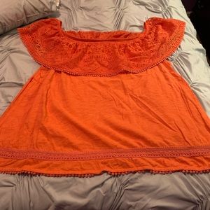 Orange Lane Bryant sleeveless top